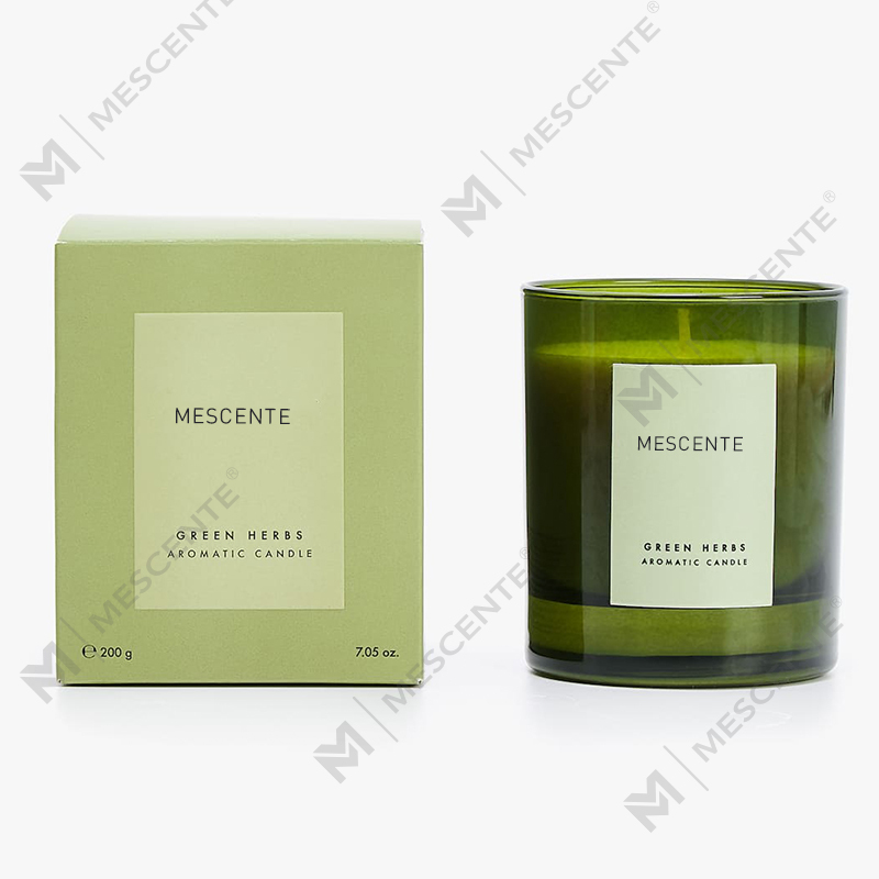 Velas perfumadas de vino a granel personalizadas, baratas y de marca privada de Mescente, en frasco con tapa