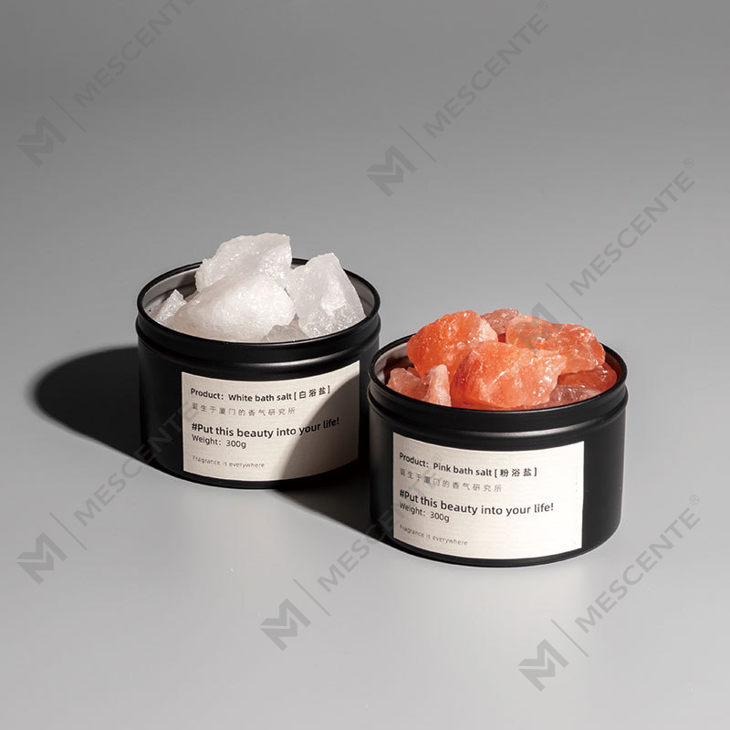 Piedra de incienso perfumada fragante con aceite esencial en frasco de vidrio transparente con aceite esencial natural A29200-Pase de exportación