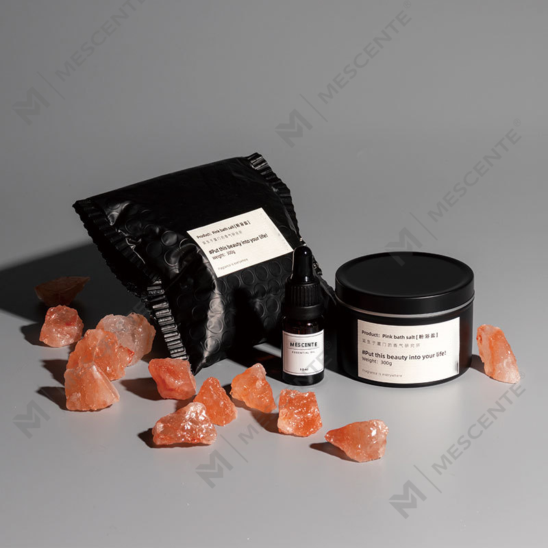 Piedra de incienso perfumada fragante con aceite esencial en frasco de vidrio transparente con aceite esencial natural A29200-Pase de exportación