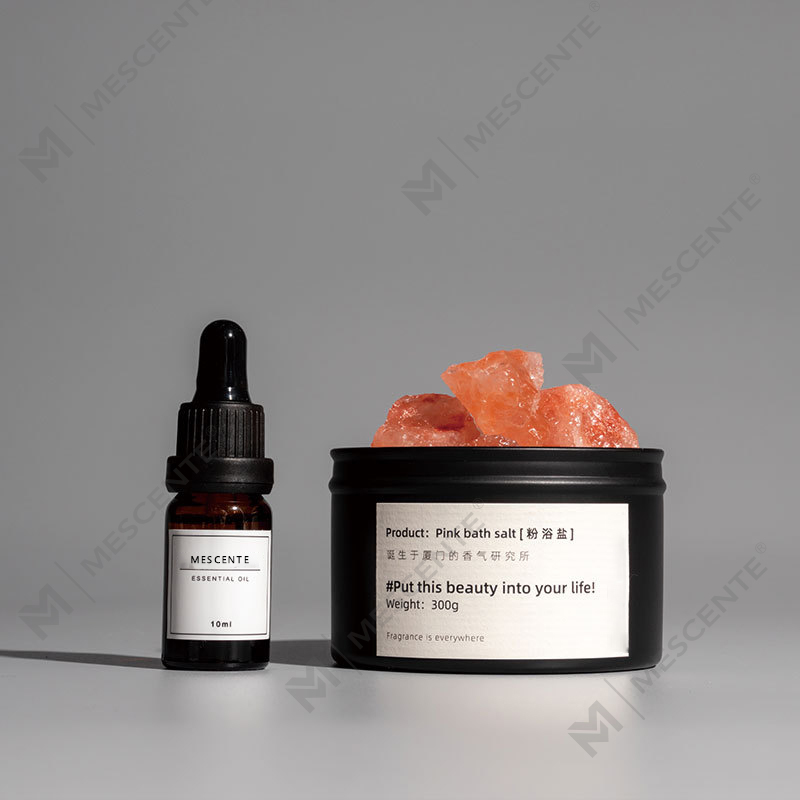 Piedra de incienso perfumada fragante con aceite esencial en frasco de vidrio transparente con aceite esencial natural A29200-Pase de exportación