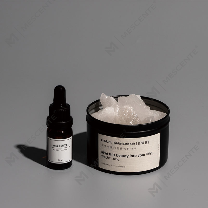 Piedra de incienso perfumada fragante con aceite esencial en frasco de vidrio transparente con aceite esencial natural A29200-Pase de exportación