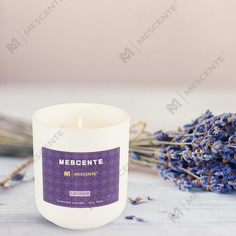 Mini Vela de Soja M&Scent de Mason Jar con Acabado de Mármol y Embalaje de Lujo