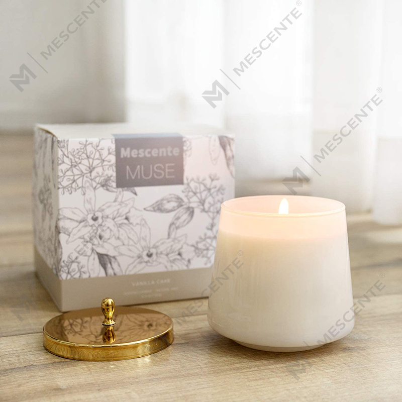 Vela de soja perfumada con libro de aromaterapia 100 % natural de M&Scent para el hogar, velas perfumadas con frascos grandes