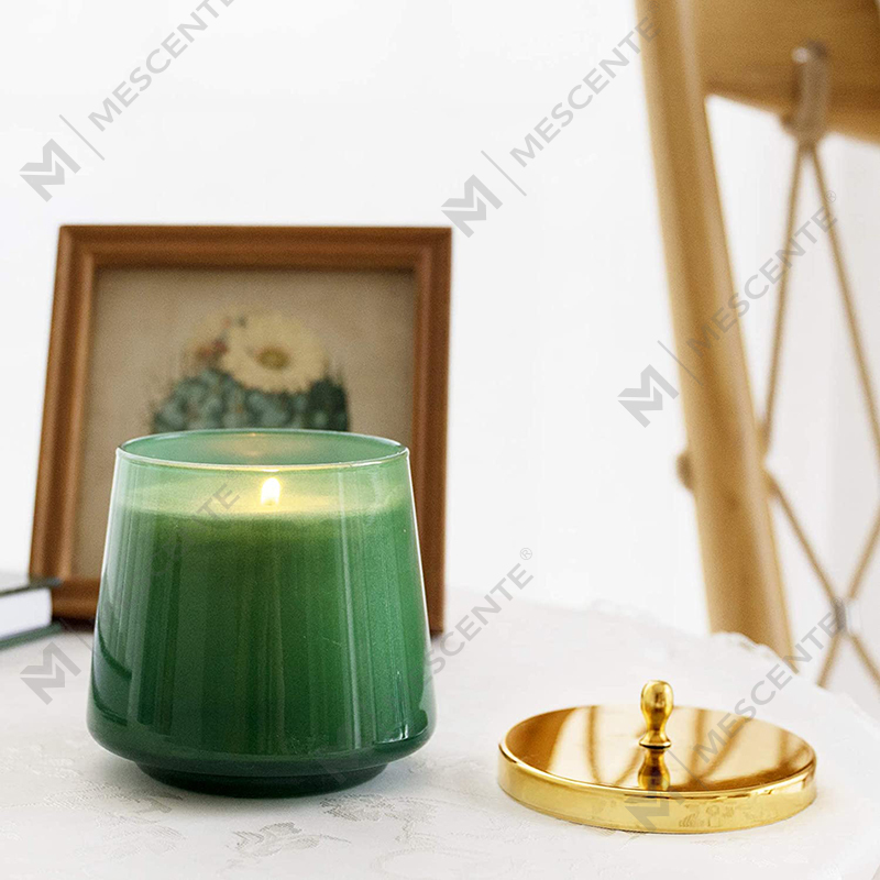 Vela de soja perfumada con libro de aromaterapia 100 % natural de M&Scent para el hogar, velas perfumadas con frascos grandes