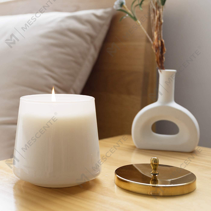 Vela de soja perfumada con libro de aromaterapia 100 % natural de M&Scent para el hogar, velas perfumadas con frascos grandes