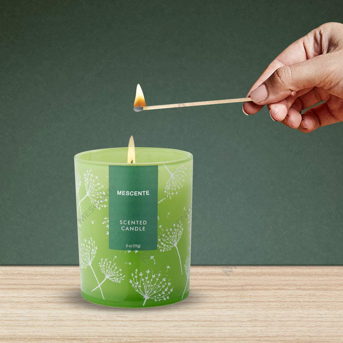 M&Scent – Velas Perfumadas de Aromaterapia con Flores Secas, forma personalizada, impresión de logotipo disponible, ideales como muestra o favor