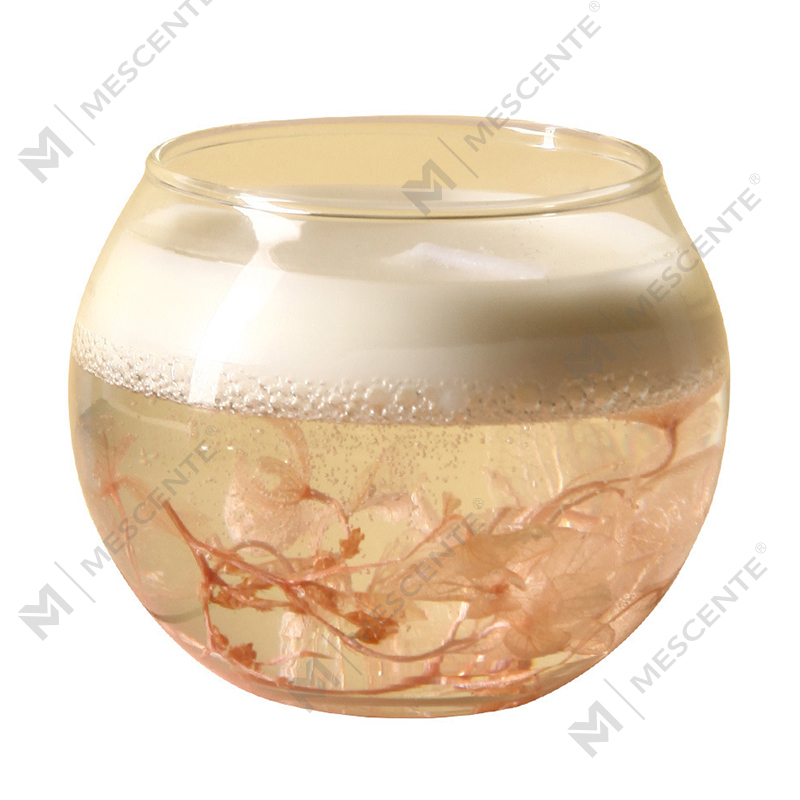 Vela perfumada de soja con hierba de limón y fragancia para el hogar de alta calidad de M&Scent en vidrio