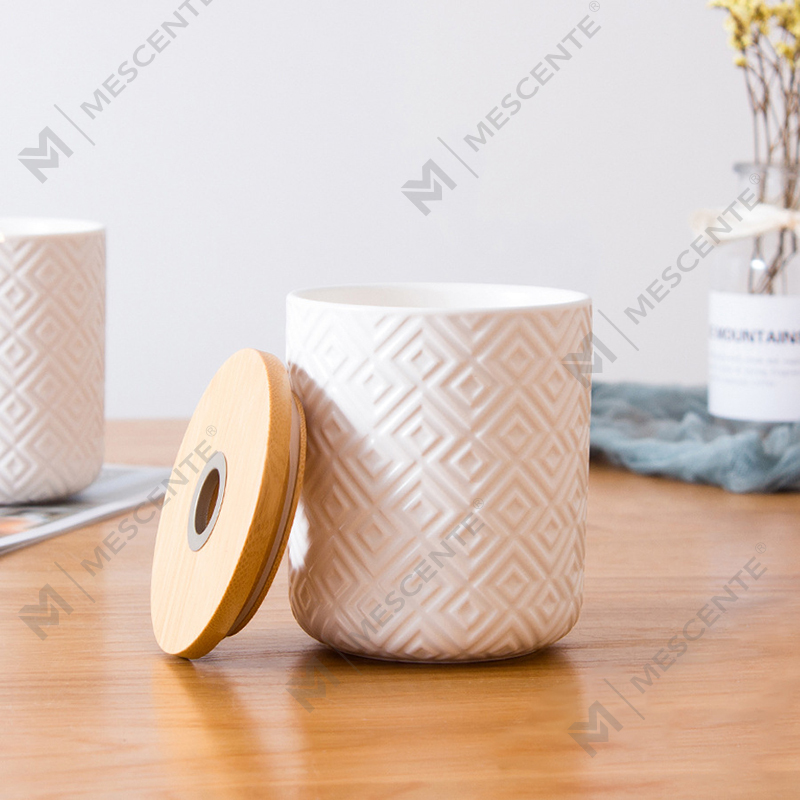 Difusor de láminas para botellas de vidrio decorativas con aroma cerámico redondo de 100 ml y 200 ml de M&Scent