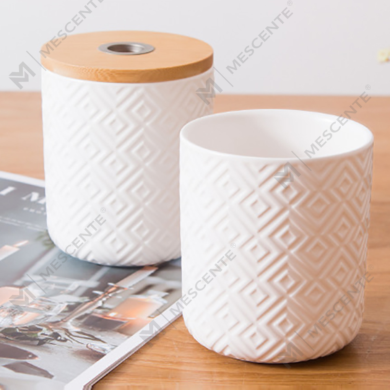 Difusor de láminas para botellas de vidrio decorativas con aroma cerámico redondo de 100 ml y 200 ml de M&Scent