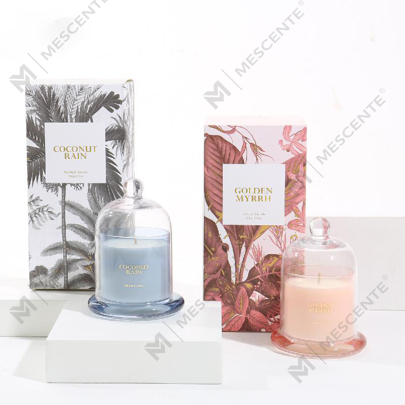 Cajas de lujo con logotipo personalizado de M&Scent, mini velas de cera 100 % naturales para el hogar