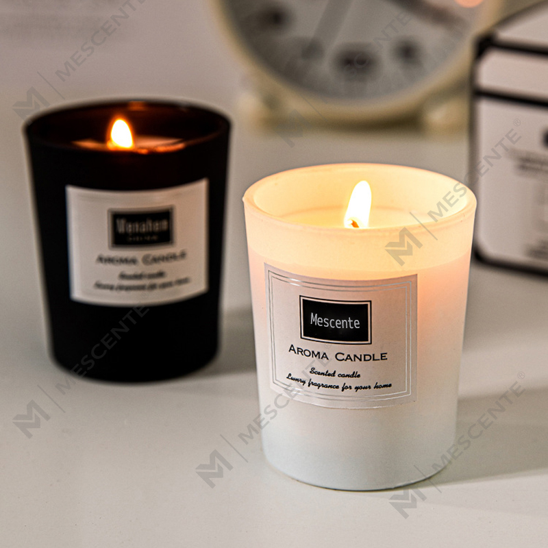 Velas de cera de soja con aroma a peonía impresas a medida de M&Scent, vela con aroma digital