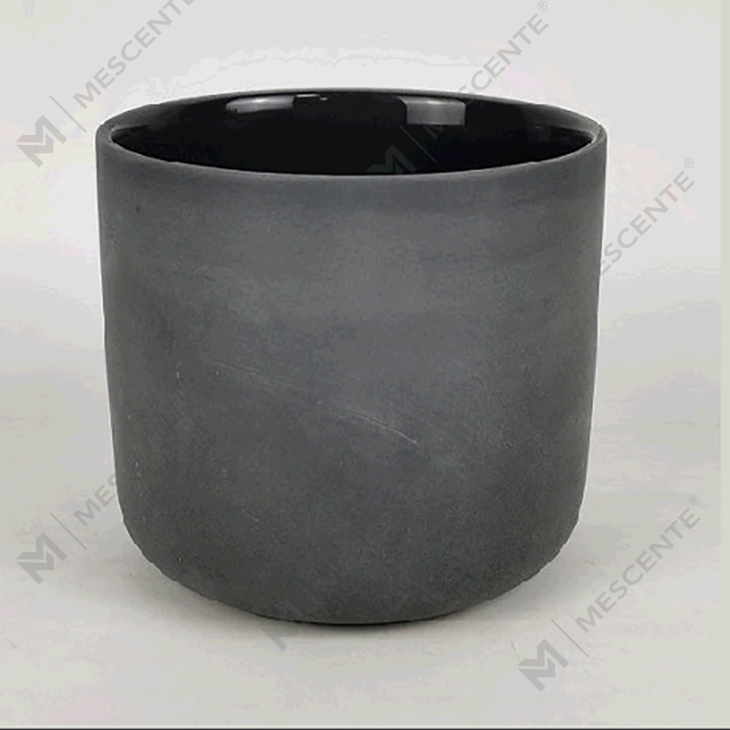 Tarro de velas navideñas esmeriladas blancas plateadas de 3 mechas grandes y personalizadas al por mayor de M&Scent con tapa de bambú