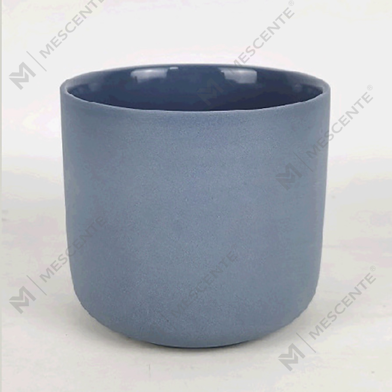 Tarro de velas navideñas esmeriladas blancas plateadas de 3 mechas grandes y personalizadas al por mayor de M&Scent con tapa de bambú