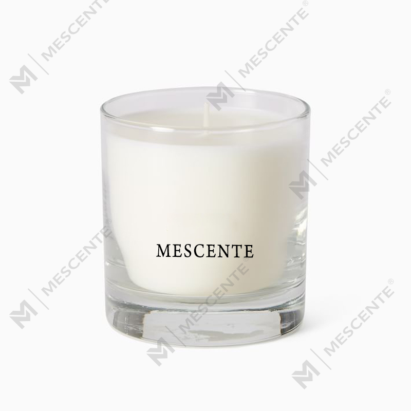 Juego de velas aromáticas con tapa para pastel de flores secas de granero blanco de Navidad personalizado