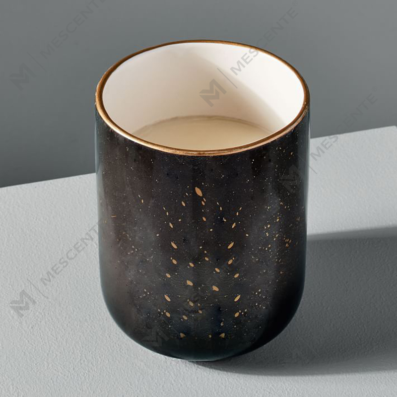 Calentador de cera para velas de fragancia eléctrica de cerámica blanca M&Scente para spa y aromaterapia