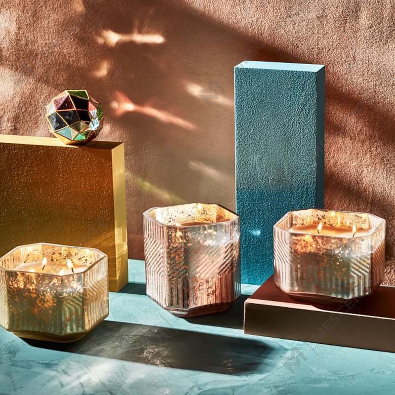 Velas decorativas religiosas con aroma a mercurio, cera de parafina de vidrio, baratas y personalizadas al por mayor