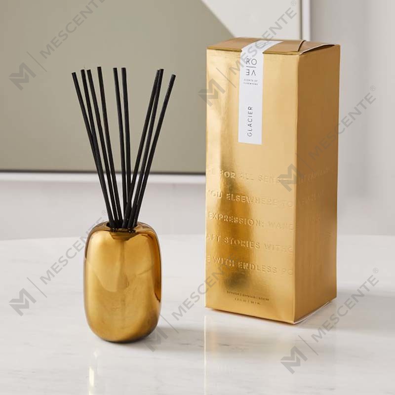 Juego de regalo de decoración de velas de cera de soja perfumada con frasco de vidrio negro con logotipo de impresión dorada personalizada de lujo de Amazon
