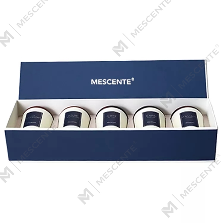 Velas perfumadas con aceite y fragancia de marca privada al por mayor de M&Scent, lujo con tapa, vela de aromaterapia