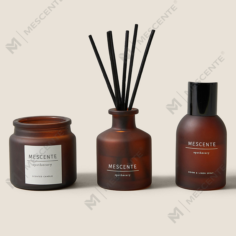 Vela perfumada de soja de vidrio transparente tapa personalizada lujo marca privada