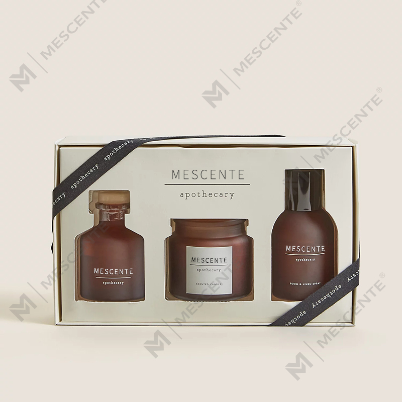 Vela perfumada de soja de vidrio transparente tapa personalizada lujo marca privada