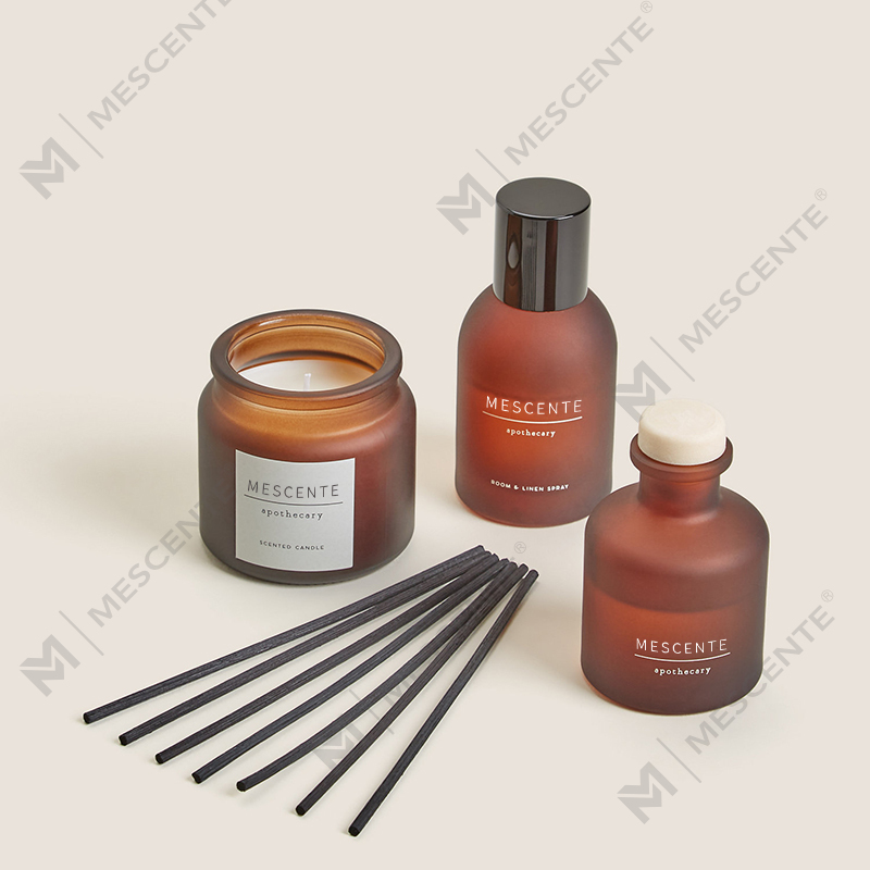 Vela perfumada de soja de vidrio transparente tapa personalizada lujo marca privada