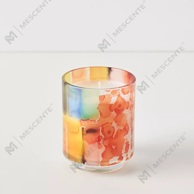 Velas de cera de soja con aroma a cristal y cristal de lujo de M&Scent, marca privada, de 3 mechas, un pintor dominical