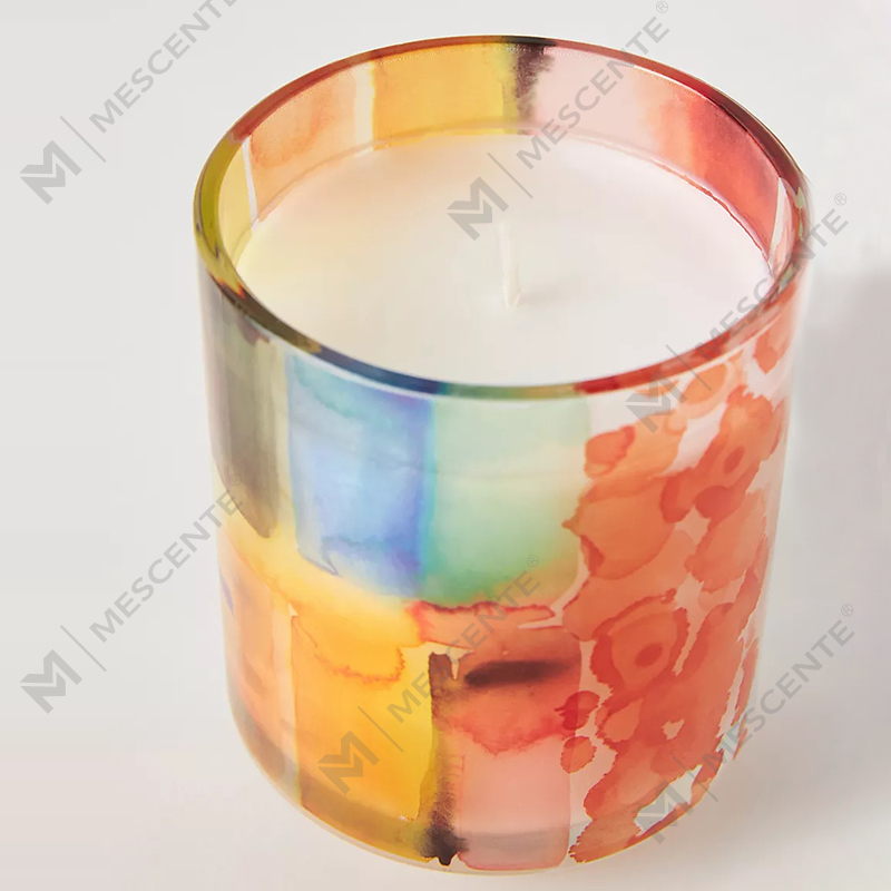 Velas de cera de soja con aroma a cristal y cristal de lujo de M&Scent, marca privada, de 3 mechas, un pintor dominical