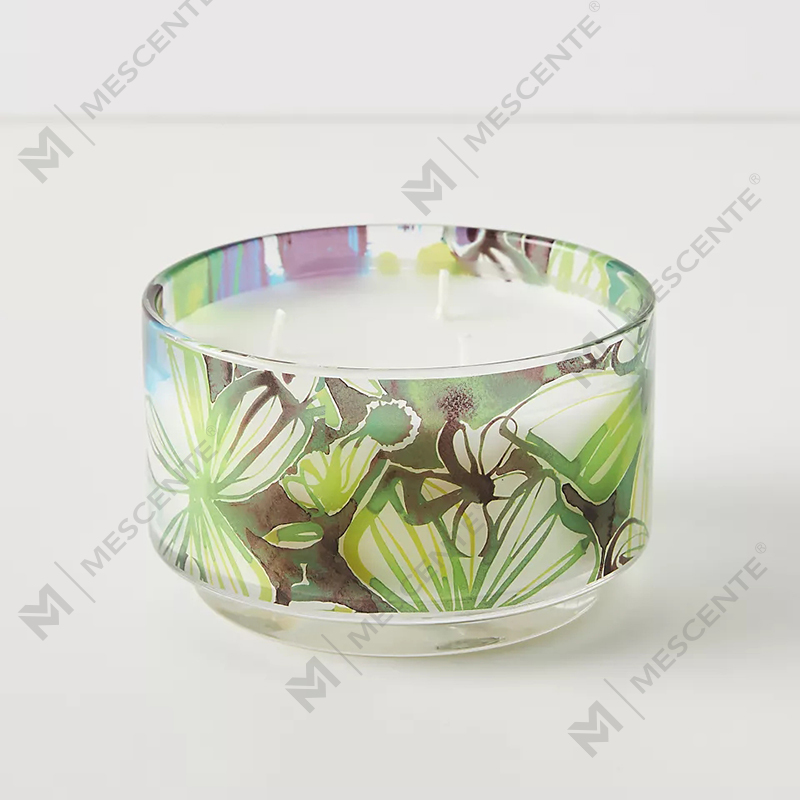 Velas de cera de soja con aroma a cristal y cristal de lujo de M&Scent, marca privada, de 3 mechas, un pintor dominical