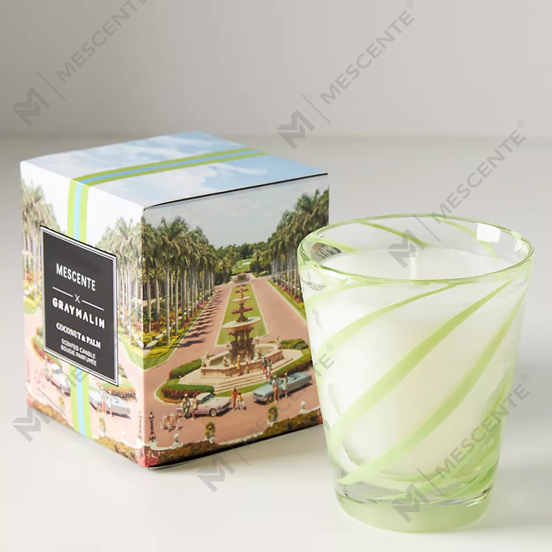 Velas perfumadas para bodas con logotipo personalizado de cera de soja blanca de lujo de M&Scent