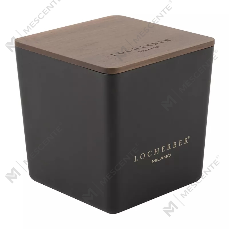 Vela perfumada de vidrio ecológica grande M&scent 2025 con tapa de madera Briccole