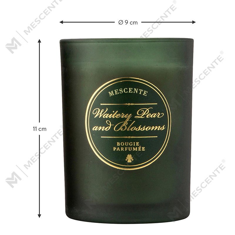 Velas perfumadas con logotipo personalizado blanco navideño de lujo de M&Scent