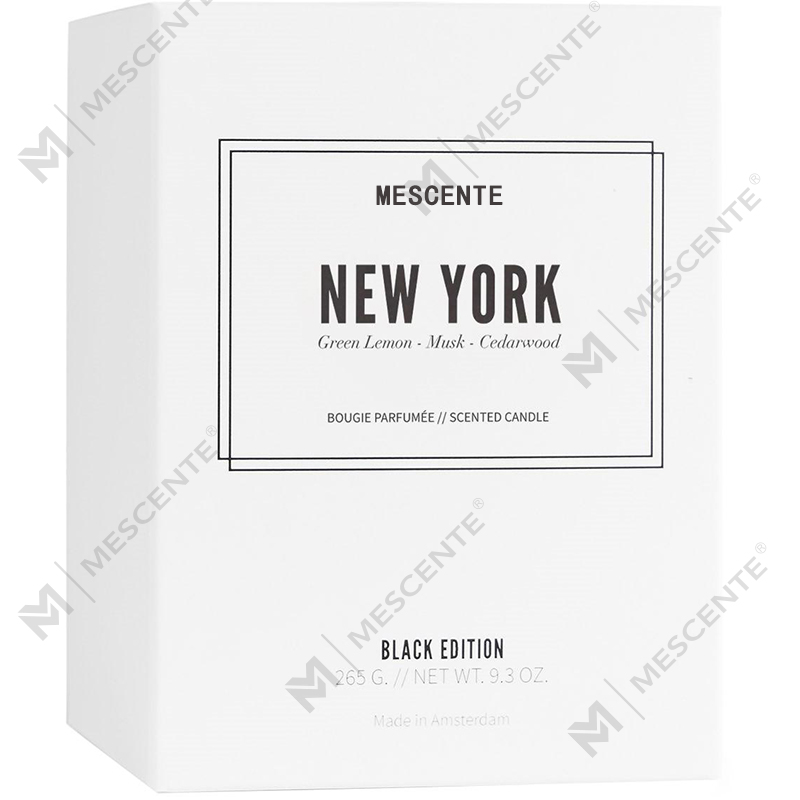 Velas perfumadas con logotipo personalizado negro de marca privada de lujo al por mayor de M&Scent