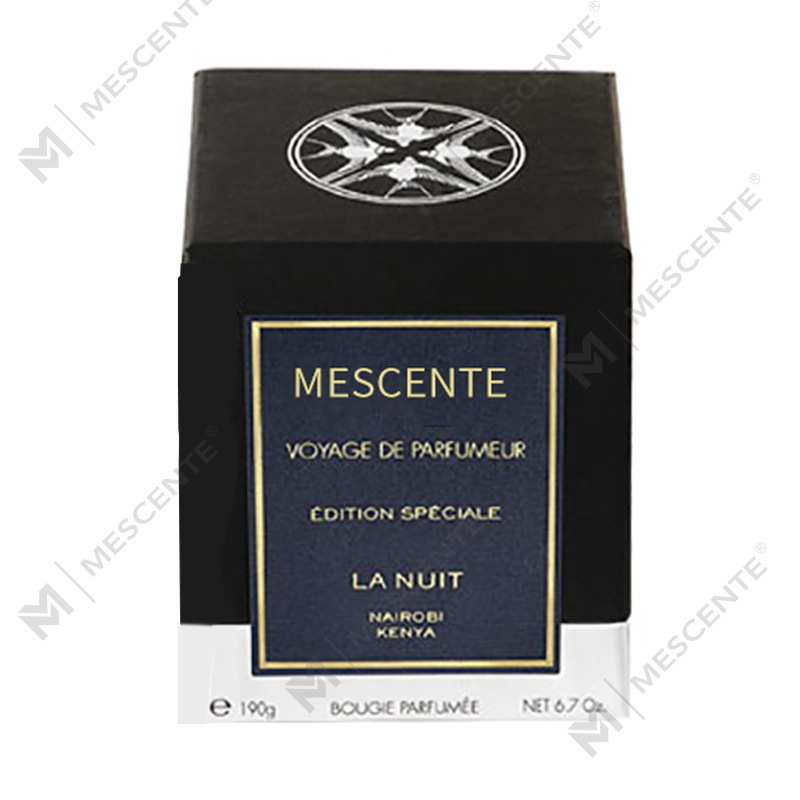 M&Scent Soporte de vidrio de lujo hecho a mano Pilar Vela perfumada de vainilla con cristales