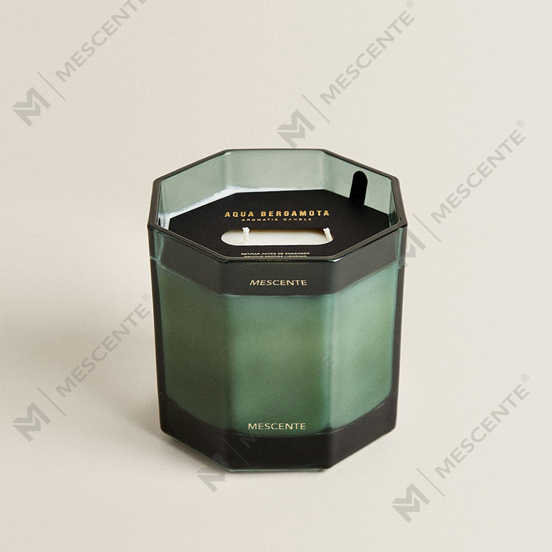 Velas perfumadas de cera de soja natural en tarro de vidrio de marca privada de fábrica personalizada de M&Scent