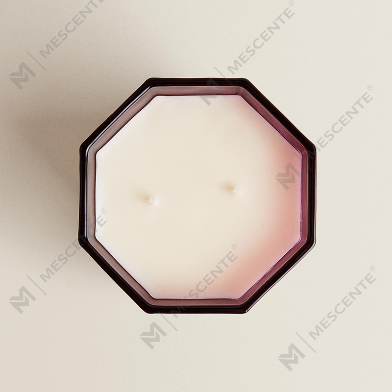 Velas perfumadas navideñas de lujo de M&Scent Velas de cera de soja con aromaterapia y aroma en caja de regalo con frasco de vidrio negro