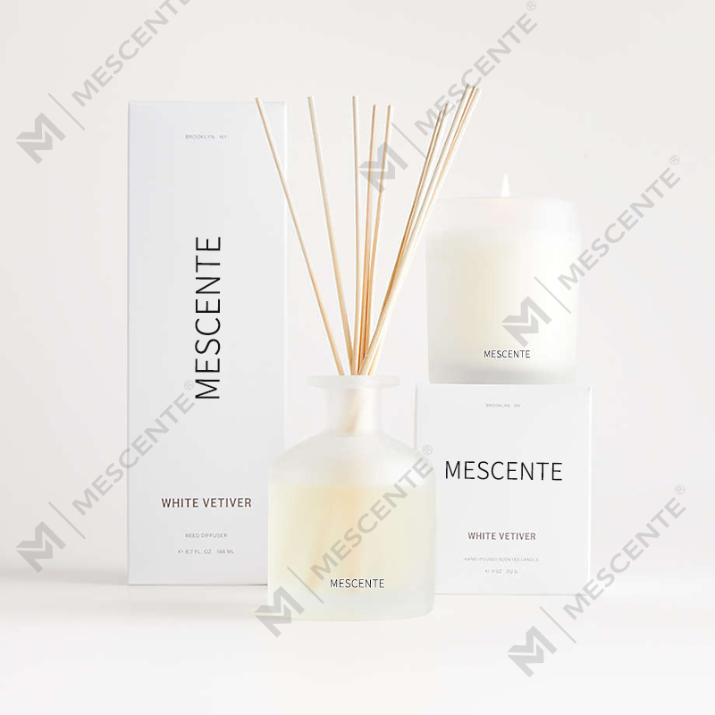 Velas perfumadas con cera de soja de marca privada de lujo al por mayor de M&Scent con caja