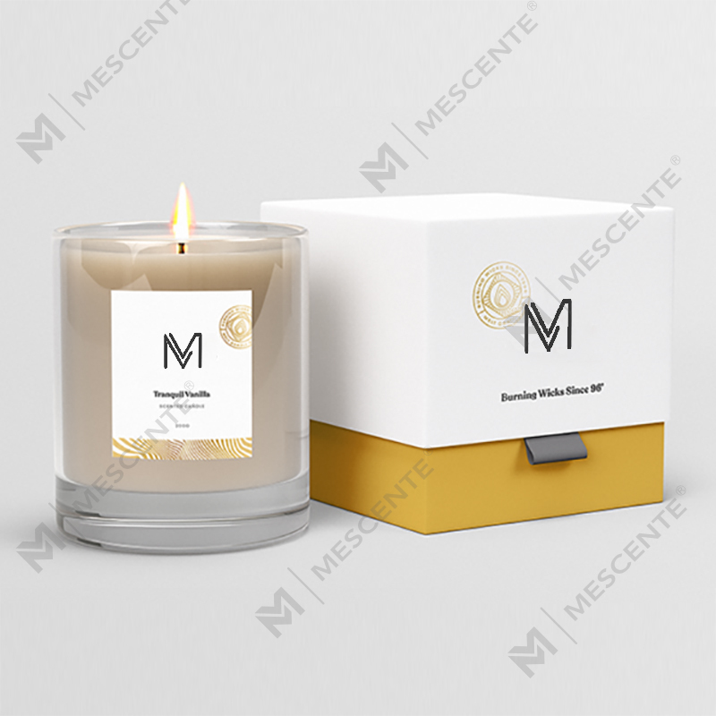 Velas perfumadas de cera de soja de marca privada de lujo directas de fábrica mayorista de M&Scent con caja a granel