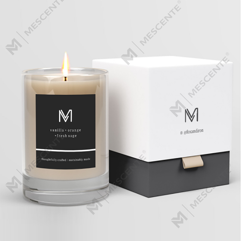 Velas perfumadas de cera de soja de marca privada de lujo directas de fábrica mayorista de M&Scent con caja a granel