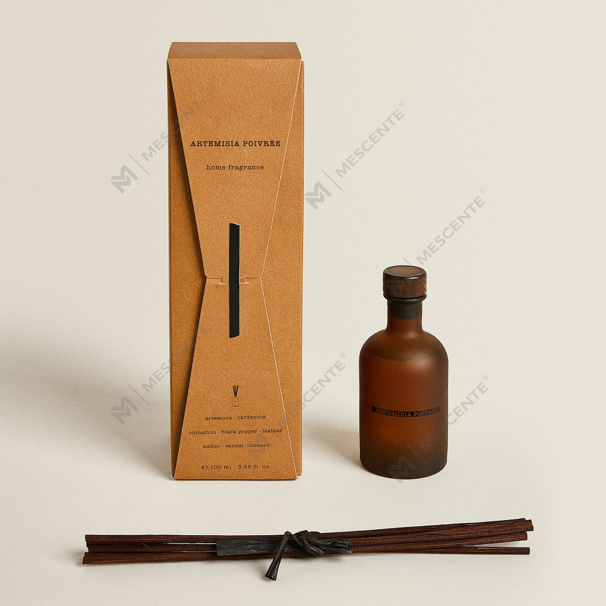 Botella grande de lujo con glaseado negro, 50 ml, 300 ml, aceite esencial de aroma floral con flores secas, juego de aceites difusores de láminas a granel